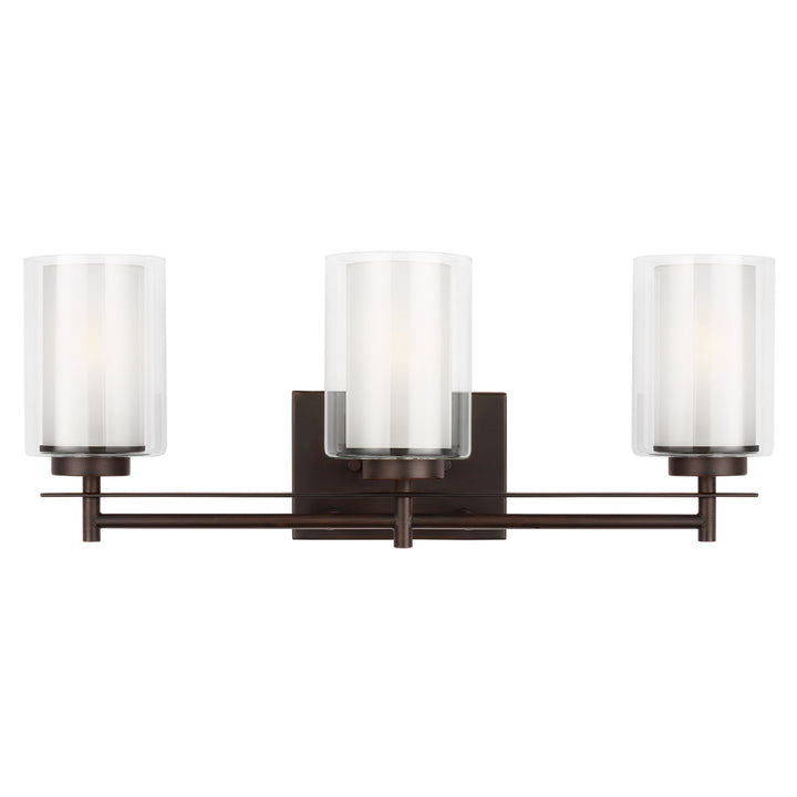 Generation Lighting Canada - 4437303-710 - Three Light Wall / Bath - Elmwood Park - Bronze