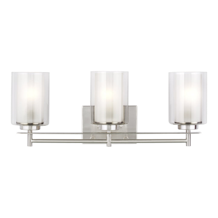 Generation Lighting Canada - 4437303-962 - Three Light Wall / Bath - Elmwood Park - Brushed Nickel