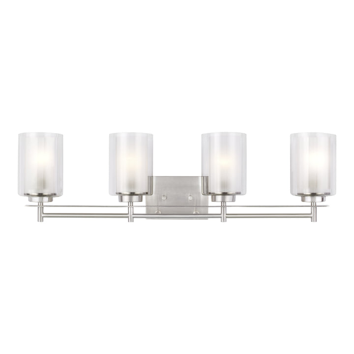 Generation Lighting Canada - 4437304-962 - Four Light Wall / Bath - Elmwood Park - Brushed Nickel
