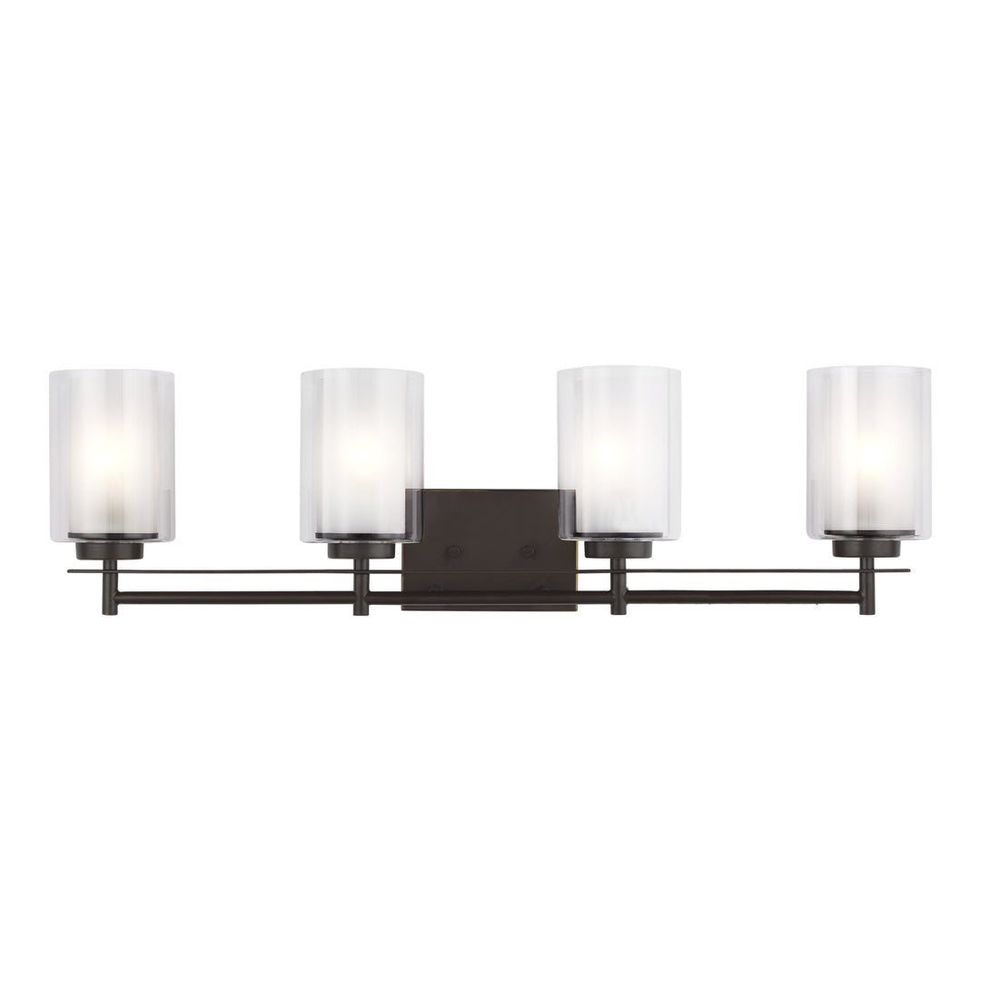 Generation Lighting Canada - 4437304EN3-710 - Four Light Wall/ Bath - Elmwood Park - Bronze