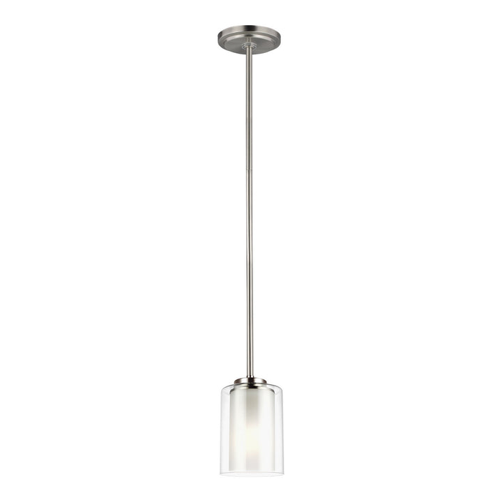 Generation Lighting Canada - 6137301-962 - One Light Mini-Pendant - Elmwood Park - Brushed Nickel
