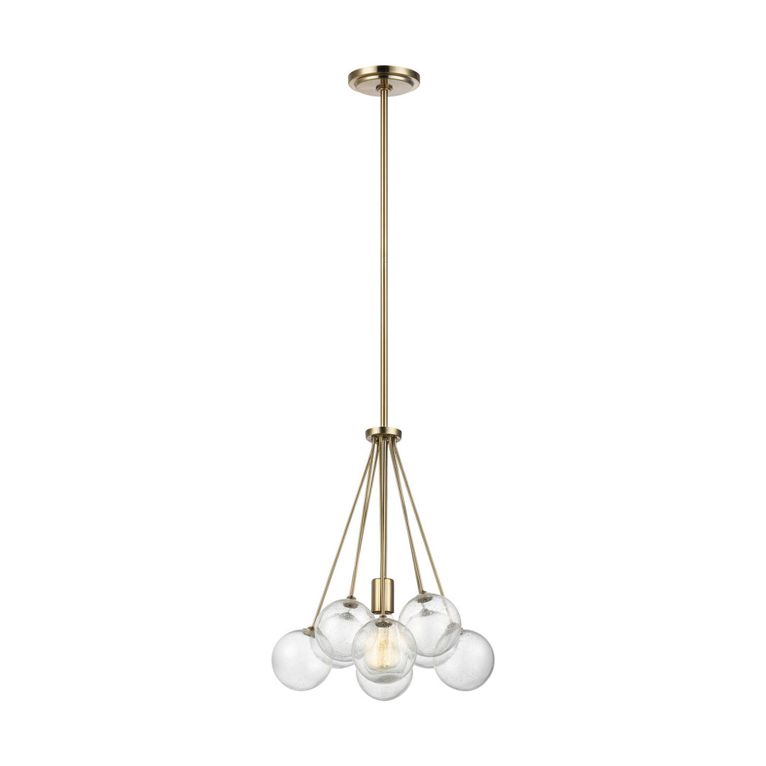 Bronzeville One Light Pendant in Satin Brass - available from The Lighting Shoppe, trusted by Canadian homeowners