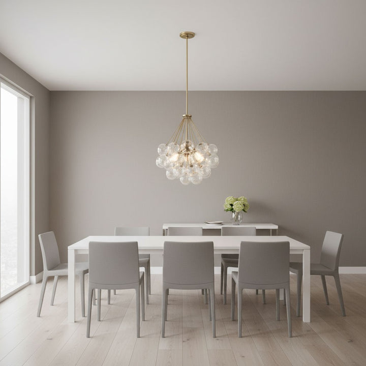 Visual Comfort Studio Canada - 6514303-848 - Three Light Pendant - Bronzeville - Satin Brass