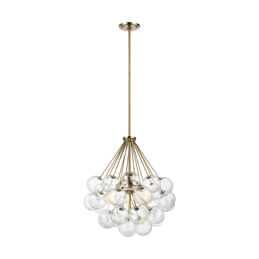 Bronzeville Three Light Pendant in Satin Brass - available from The Lighting Shoppe, trusted by Canadian homeowners