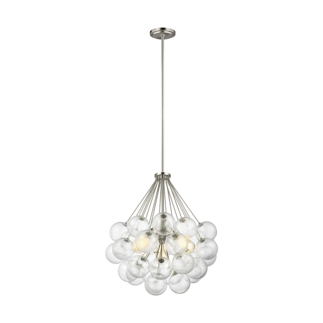 Bronzeville Three Light Pendant in Brushed Nickel - available from The Lighting Shoppe, trusted by Canadian homeowners