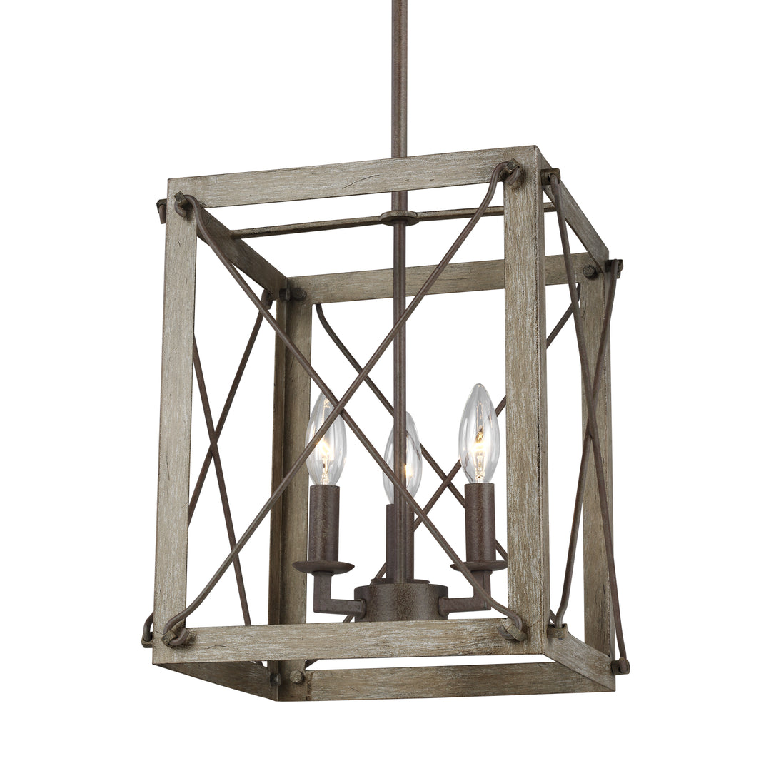 Visual Comfort Studio Canada - 6526303EN-872 - Three Light Hall / Foyer - Thornwood - Washed Pine