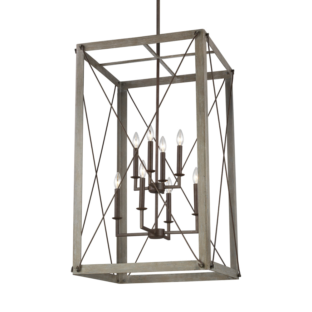 Visual Comfort Studio Canada - 6526308EN-872 - Eight Light Hall / Foyer - Thornwood - Washed Pine