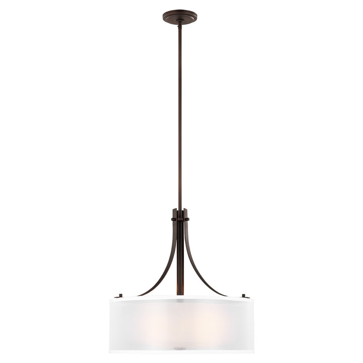 Generation Lighting Canada - 6537303-710 - Three Light Pendant - Elmwood Park - Bronze
