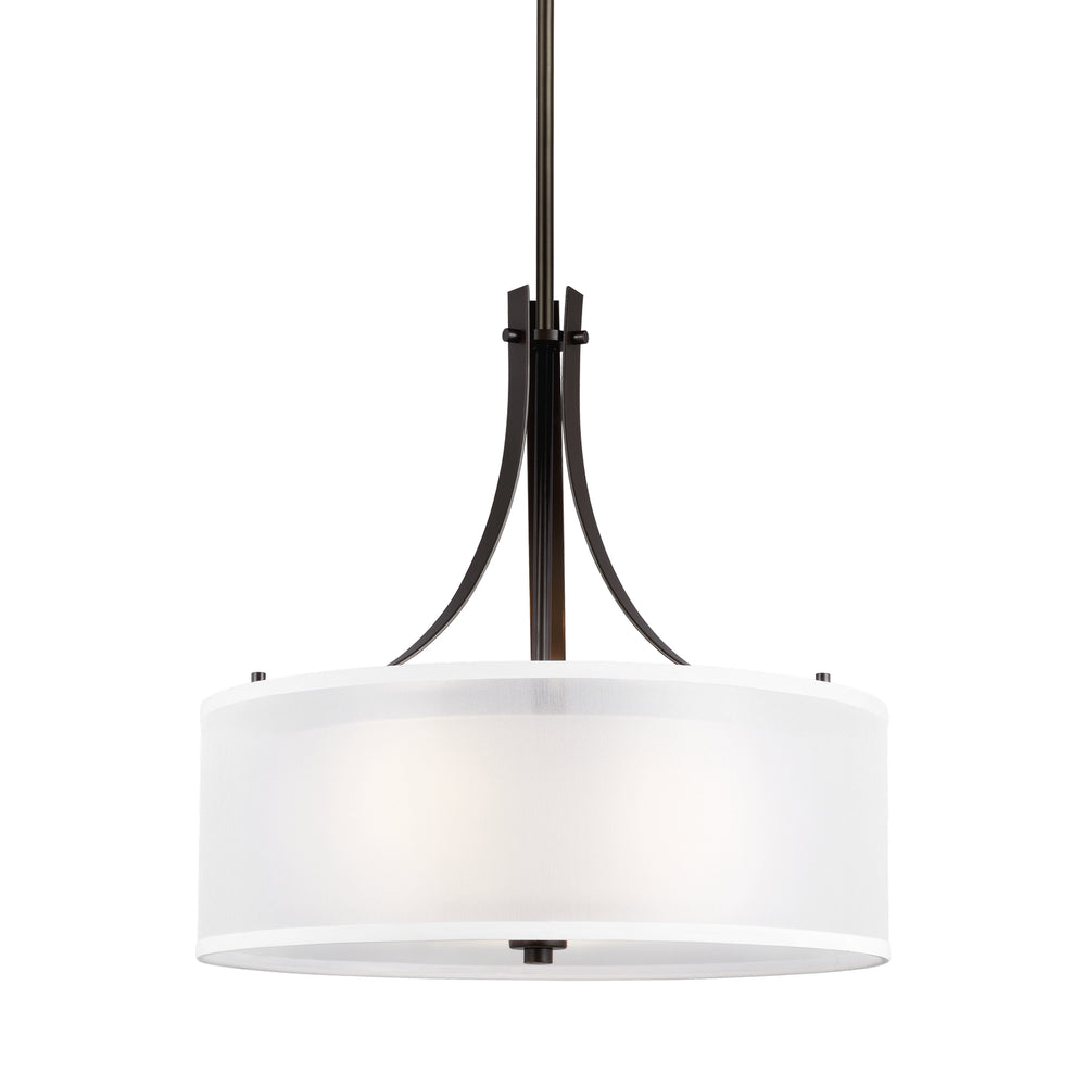 Generation Lighting Canada - 6537303EN3-710 - Three Light Pendant - Elmwood Park - Bronze