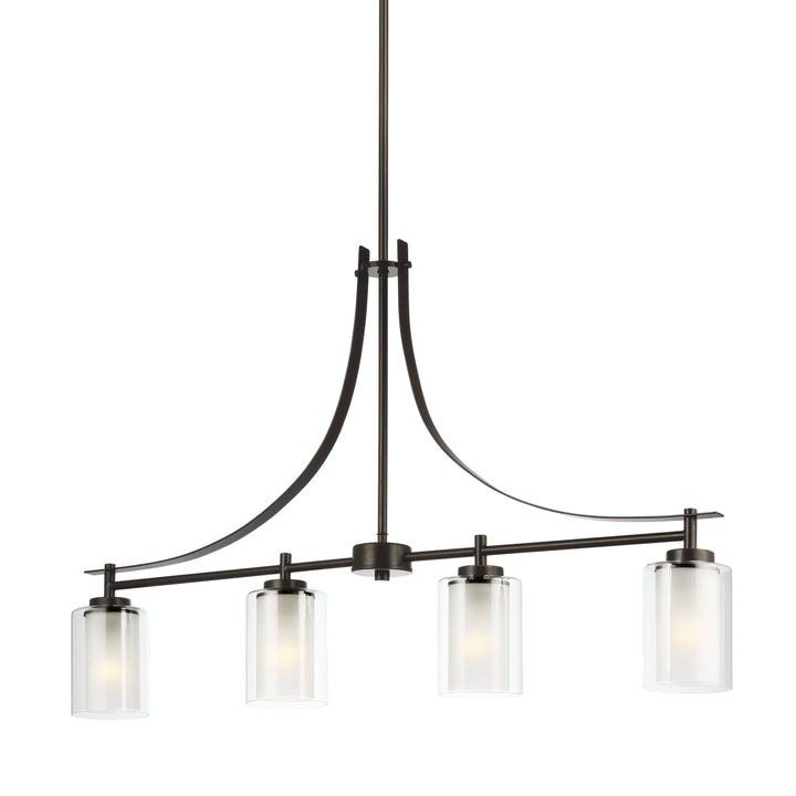 Generation Lighting Canada - 6637304EN3-710 - Four Light Island Pendant - Elmwood Park - Bronze