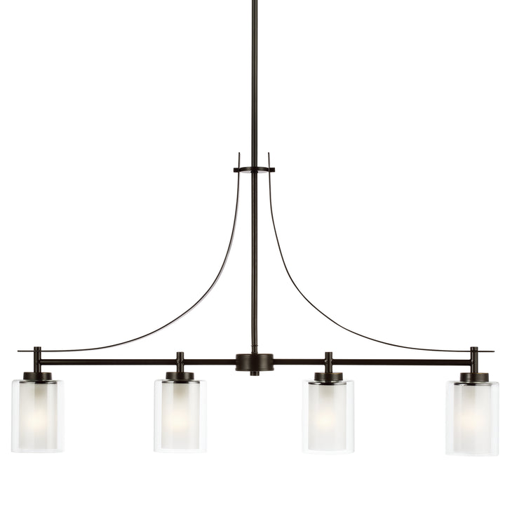 Generation Lighting Canada - 6637304EN3-710 - Four Light Island Pendant - Elmwood Park - Bronze
