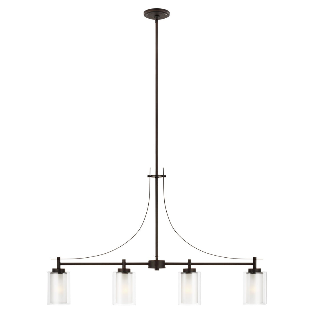 Generation Lighting Canada - 6637304EN3-710 - Four Light Island Pendant - Elmwood Park - Bronze