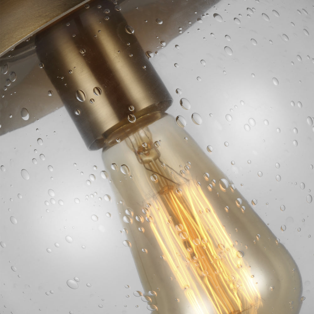 Visual Comfort Studio Canada - 7501801-848 - One Light Wall / Ceiling Semi-Flush Mount - Leo - Hanging Globe - Satin Brass