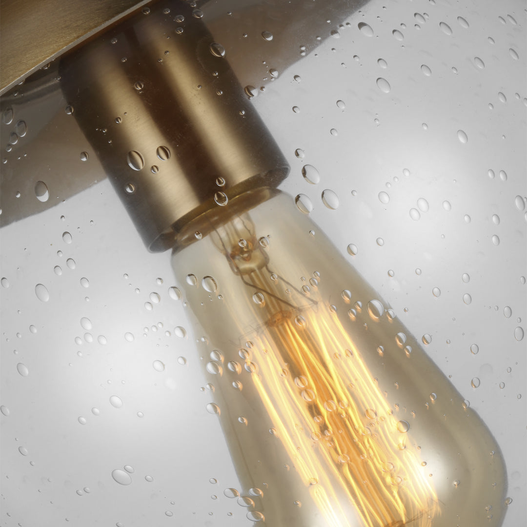 Visual Comfort Studio Canada - 7501801-848 - One Light Wall / Ceiling Semi-Flush Mount - Leo - Hanging Globe - Satin Brass