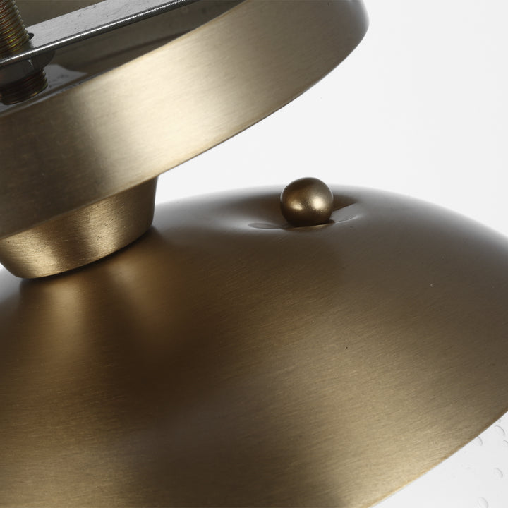 Visual Comfort Studio Canada - 7501801-848 - One Light Wall / Ceiling Semi-Flush Mount - Leo - Hanging Globe - Satin Brass