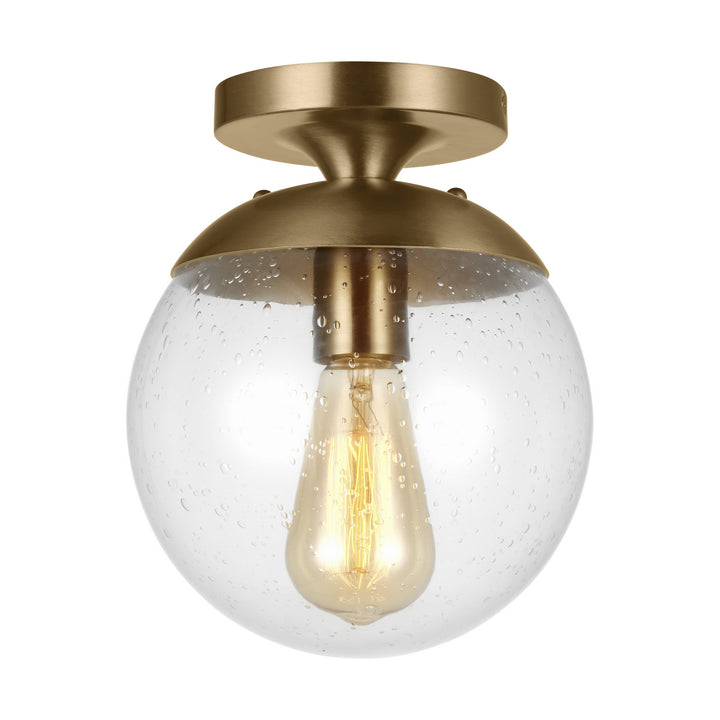 Visual Comfort Studio Canada - 7501801-848 - One Light Wall / Ceiling Semi-Flush Mount - Leo - Hanging Globe - Satin Brass