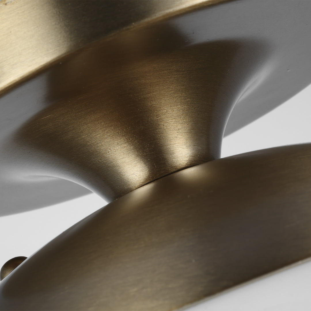 Visual Comfort Studio Canada - 7518-848 - One Light Wall / Ceiling Semi-Flush Mount - Leo - Hanging Globe - Satin Brass