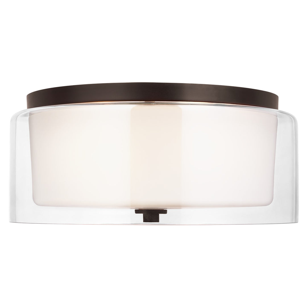 Generation Lighting Canada - 7537302EN3-710 - Two Light Flush Mount - Elmwood Park - Bronze