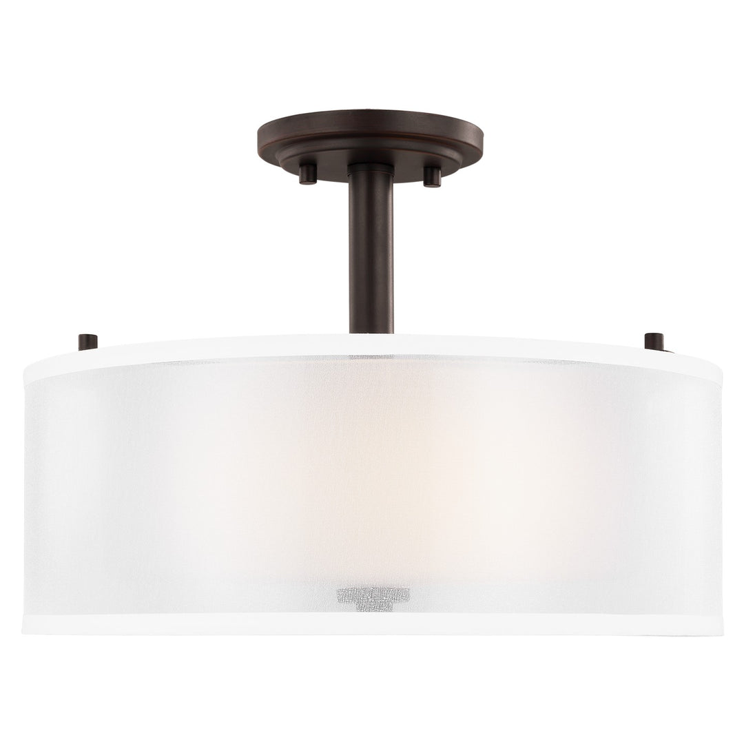 Generation Lighting Canada - 7737302-710 - Two Light Semi-Flush Mount - Elmwood Park - Bronze
