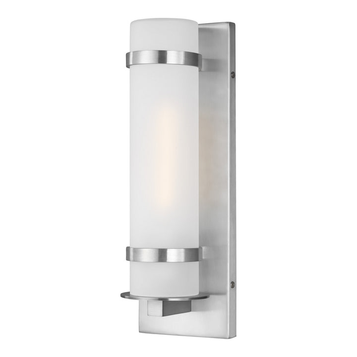 Generation Lighting Canada - 8518301-04 - One Light Outdoor Wall Lantern - Alban - Satin Aluminum