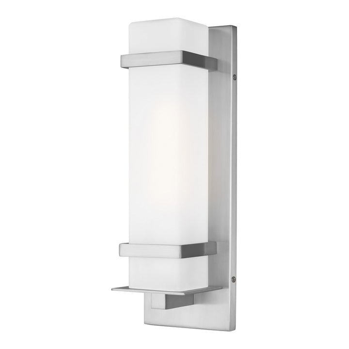 Generation Lighting Canada - 8520701-04 - One Light Outdoor Wall Lantern - Alban - Satin Aluminum