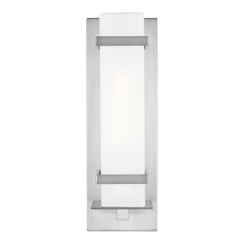 Generation Lighting Canada - 8520701EN3-04 - One Light Outdoor Wall Lantern - Alban - Satin Aluminum