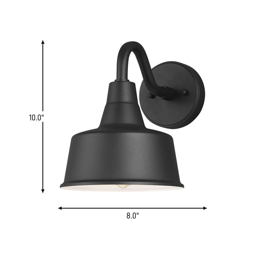 Visual Comfort Studio Canada - 8537401-12 - One Light Outdoor Wall Lantern - Barn Light - Black