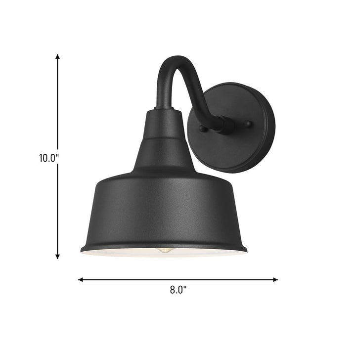 Visual Comfort Studio Canada - 8537401-12 - One Light Outdoor Wall Lantern - Barn Light - Black