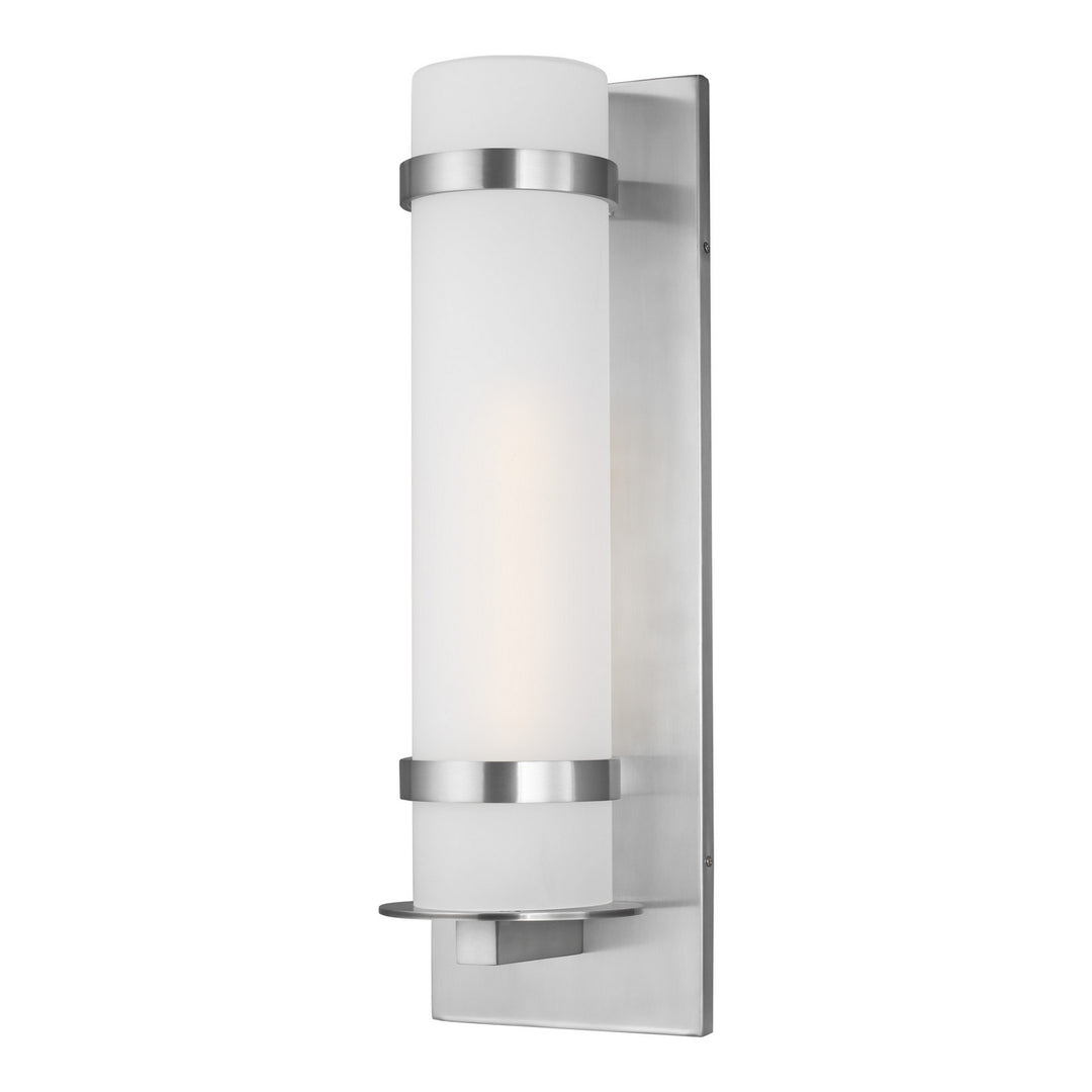 Generation Lighting Canada - 8718301-04 - One Light Outdoor Wall Lantern - Alban - Satin Aluminum