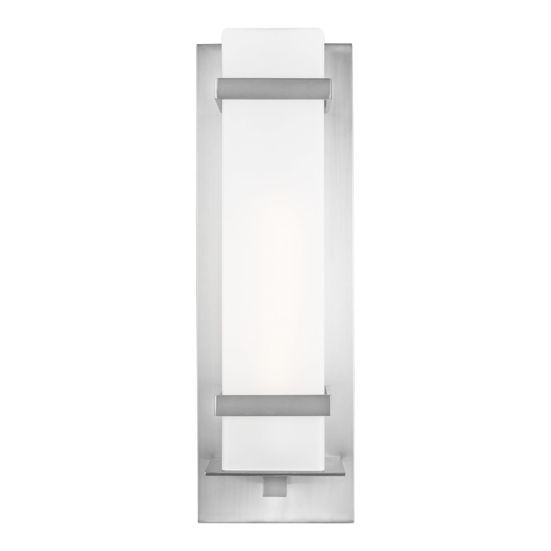 Generation Lighting Canada - 8720701-04 - One Light Outdoor Wall Lantern - Alban - Satin Aluminum