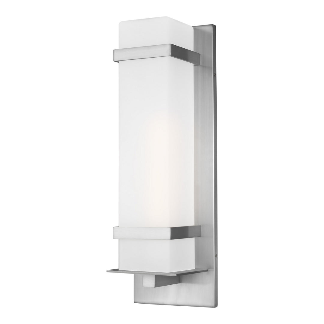 Generation Lighting Canada - 8720701-04 - One Light Outdoor Wall Lantern - Alban - Satin Aluminum