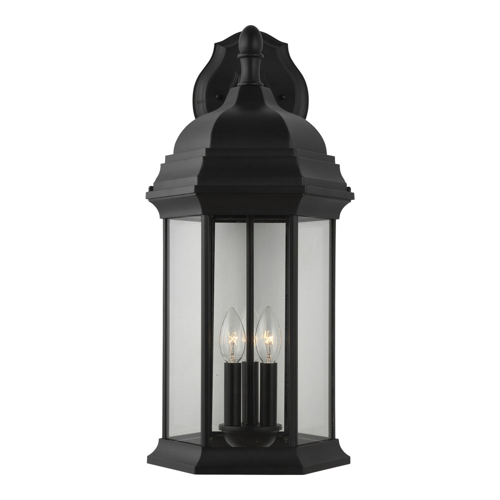 Generation Lighting Canada - 8738703-12 - Three Light Outdoor Wall Lantern - Sevier - Black