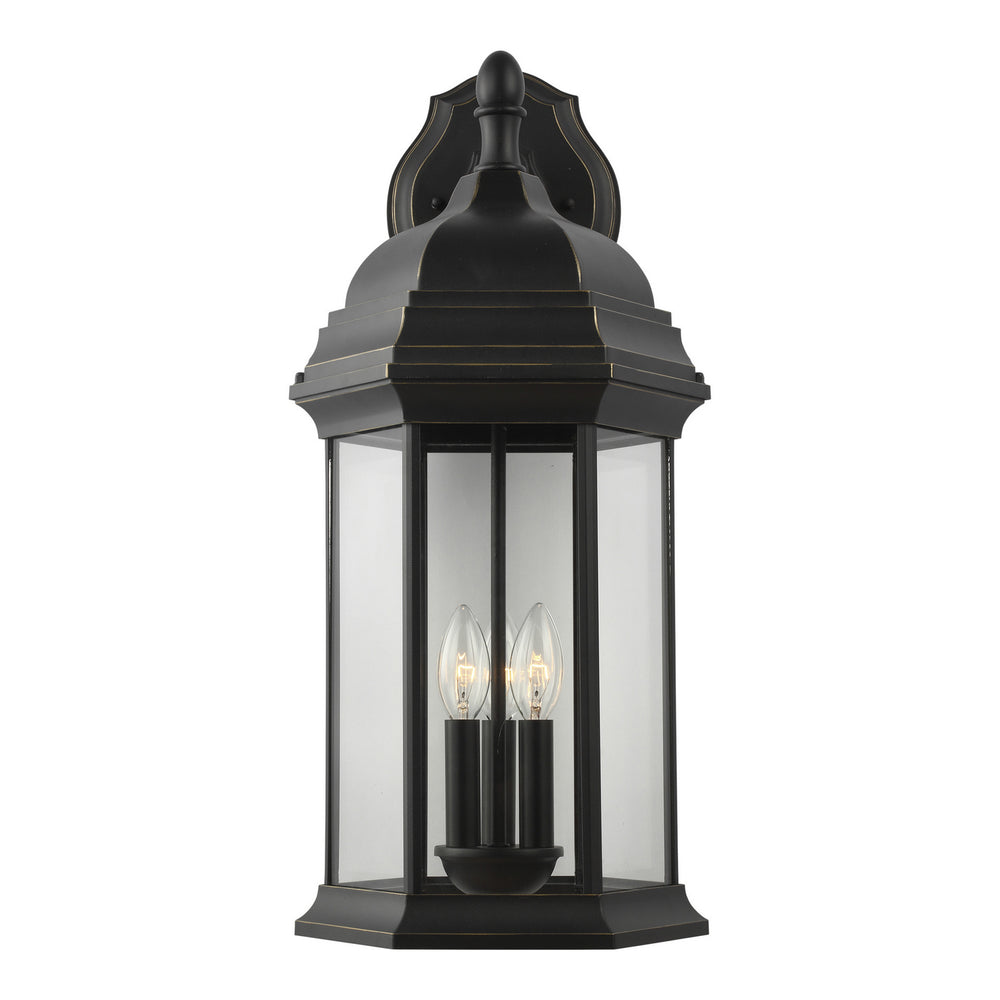 Generation Lighting Canada - 8738703-71 - Three Light Outdoor Wall Lantern - Sevier - Antique Bronze