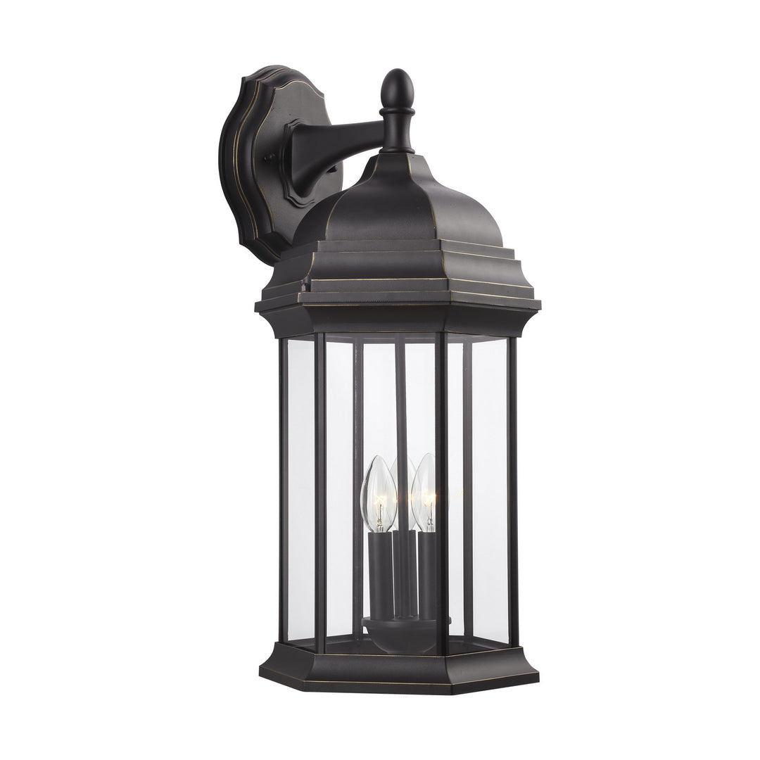 Sevier Three Light Outdoor Wall Lantern in Antique Bronze - available from The Lighting Shoppe, trusted by Canadian homeowners