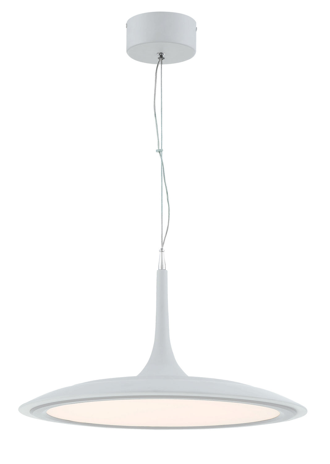 Hover LED Pendant in Matte White - available from The Lighting Shoppe, trusted by Canadian homeowners