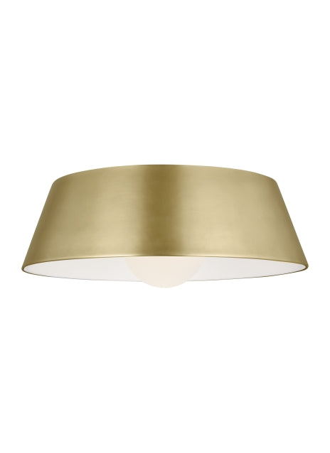 Joni LED Flush Mount in Aged Brass - available from The Lighting Shoppe, trusted by Canadian homeowners