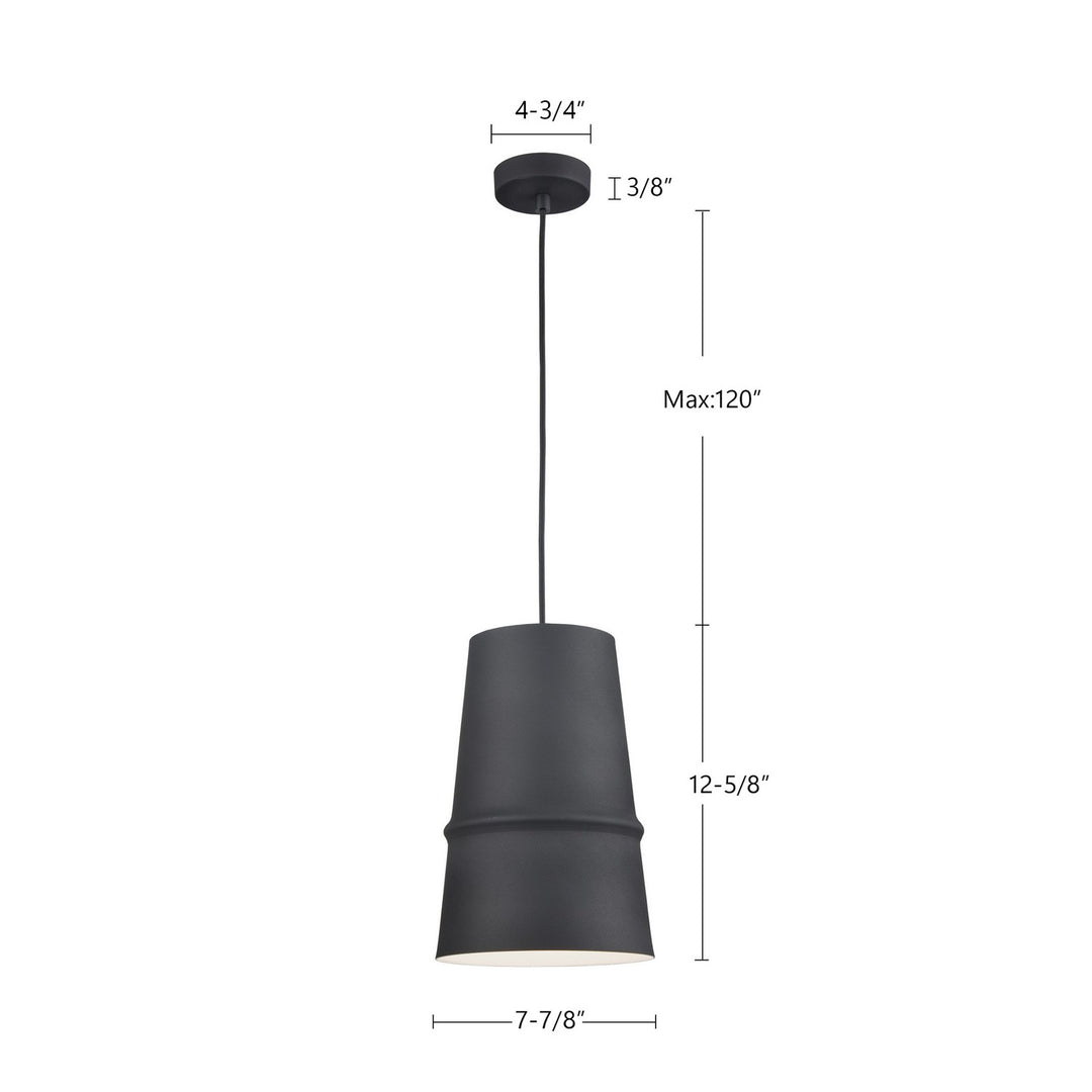 Kuzco Canada - 492208-BK - One Light Pendant - Castor - Black