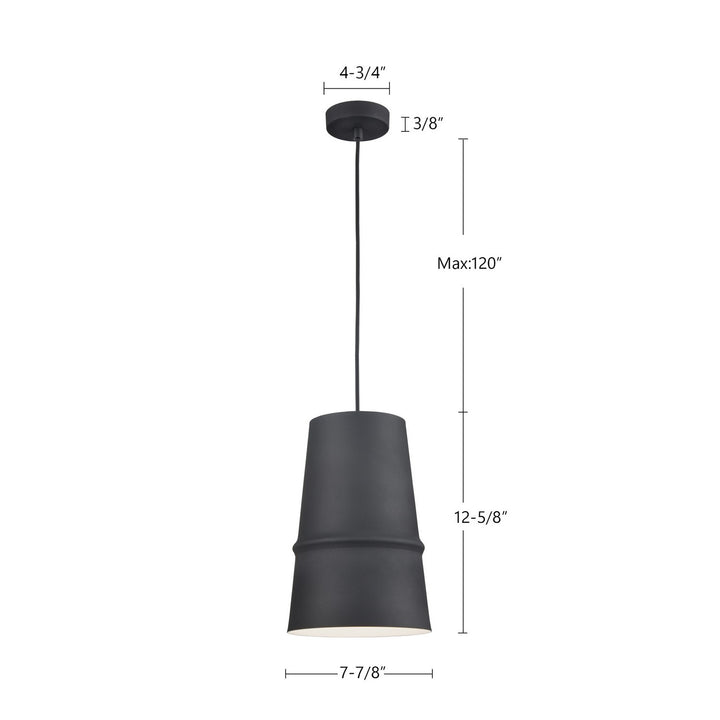 Kuzco Canada - 492208-BK - One Light Pendant - Castor - Black