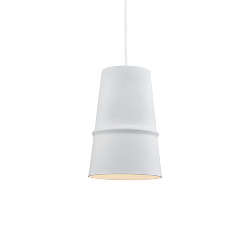 Castor One Light Pendant in White - available from The Lighting Shoppe, trusted by Canadian homeowners