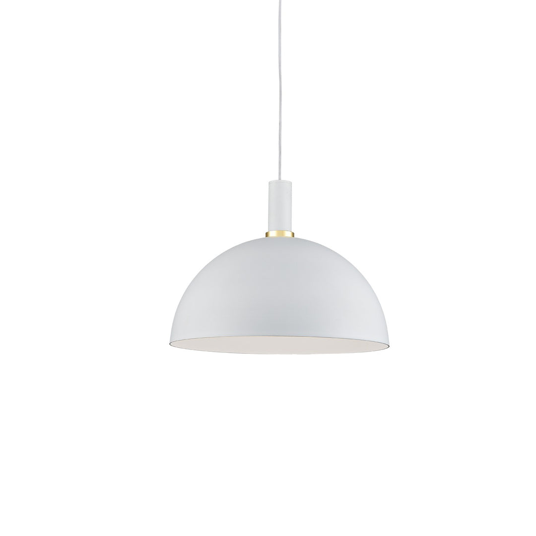 Kuzco Canada - 492316-WH/GD - One Light Pendant - Archibald - White With Gold Detail