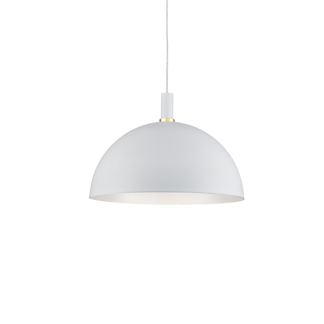 Kuzco Canada - 492324-WH/GD - One Light Pendant - Archibald - White With Gold Detail