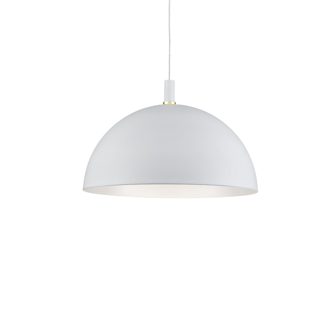 Kuzco Canada - 492332-WH/GD - One Light Pendant - Archibald - White With Gold Detail