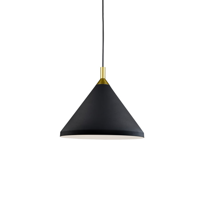 Kuzco Canada - 492814-BK/GD - One Light Pendant - Dorothy - Black With Gold Detail