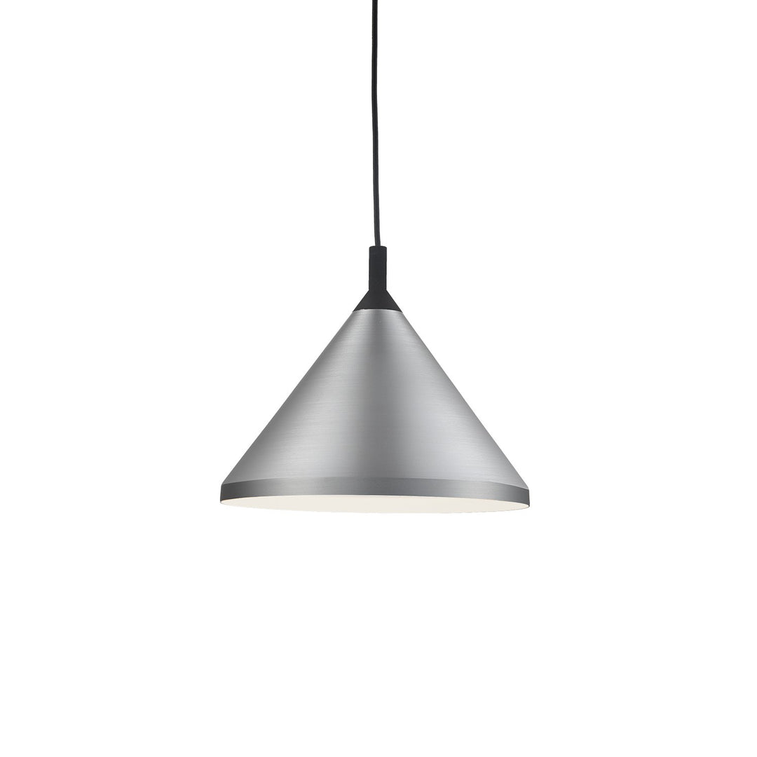 Kuzco Canada - 492814-BN/BK - One Light Pendant - Dorothy - Brushed Nickel With Black Detail