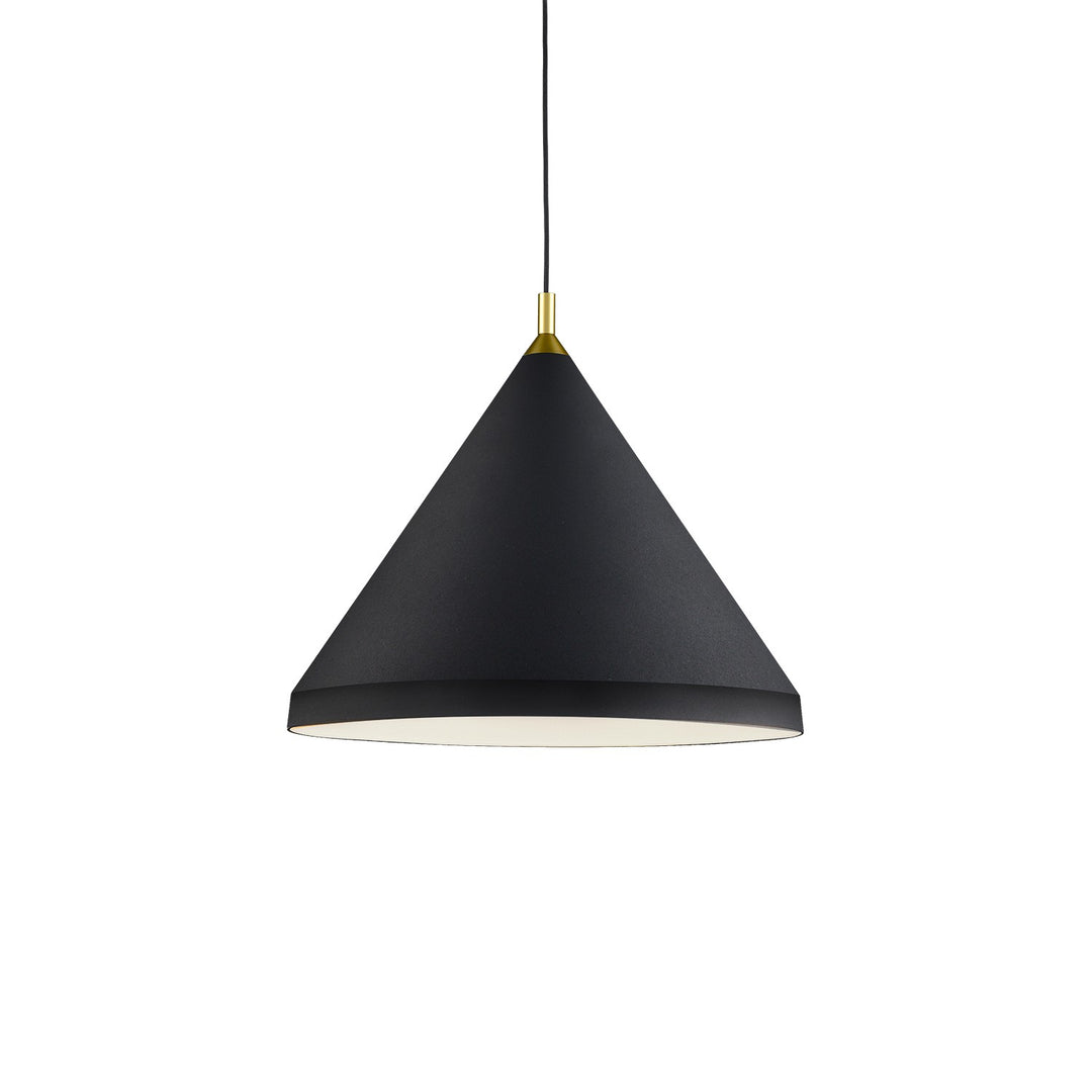 Kuzco Canada - 492824-BK/GD - One Light Pendant - Dorothy - Black With Gold Detail