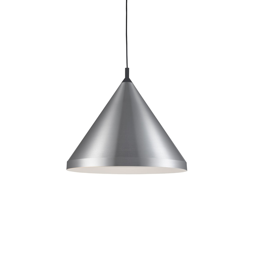 Kuzco Canada - 492824-BN/BK - One Light Pendant - Dorothy - Brushed Nickel With Black Detail