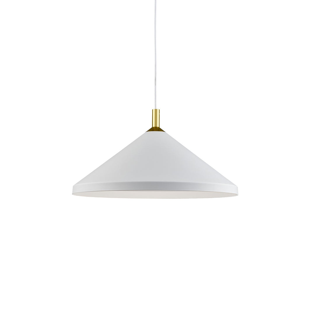 Kuzco Canada - 493118-WH/GD - One Light Pendant - Dorothy - White With Gold Detail