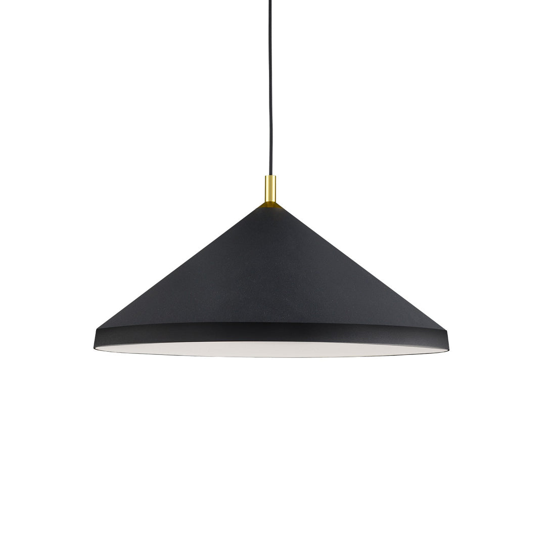 Kuzco Canada - 493126-BK/GD - One Light Pendant - Dorothy - Black With Gold Detail