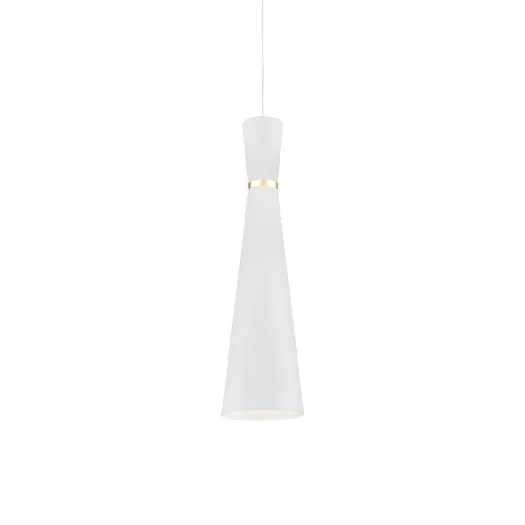 Kuzco Canada - 493206-WH/GD - One Light Pendant - Vanderbilt - White With Gold Detail