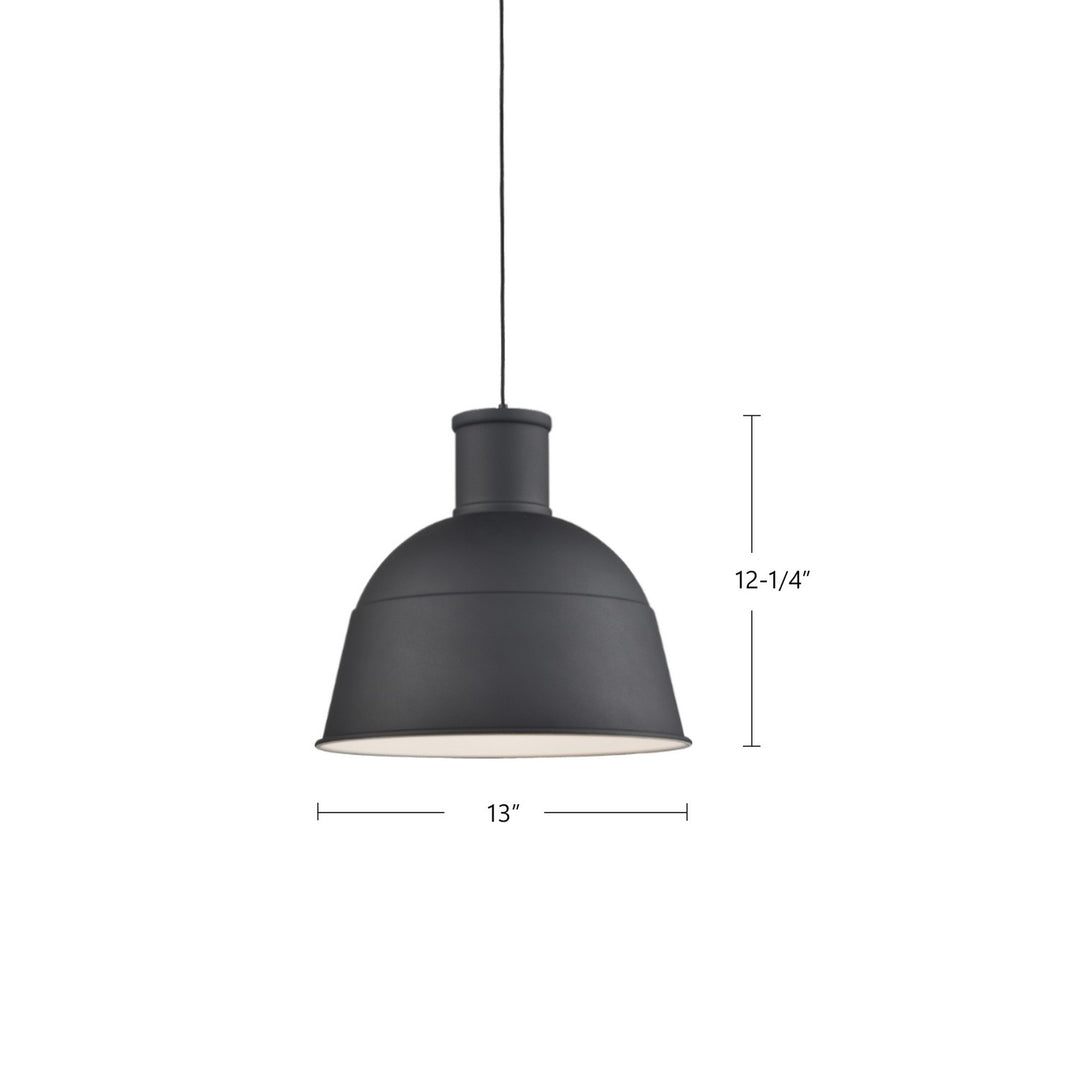 Kuzco Canada - 493513-BK - One Light Pendant - Irving - Black